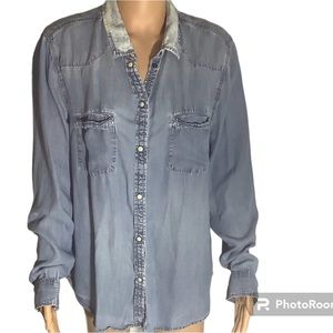 American Eagle jean shirt